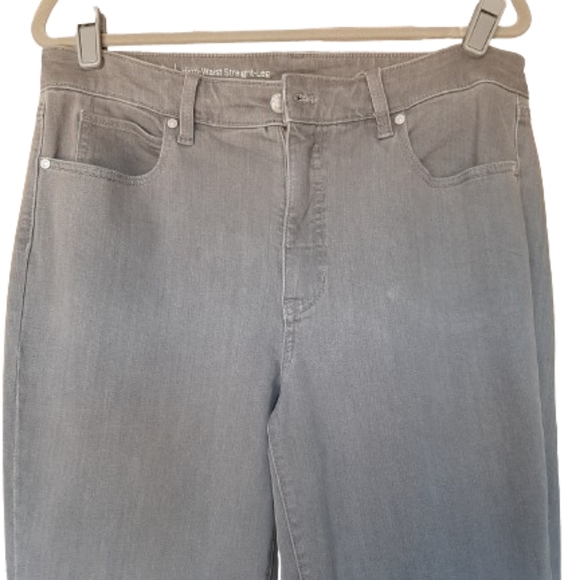 Talbots Flawless - Dark grey high waist straight legs jeans - Size: 12P - Picture 3 of 10